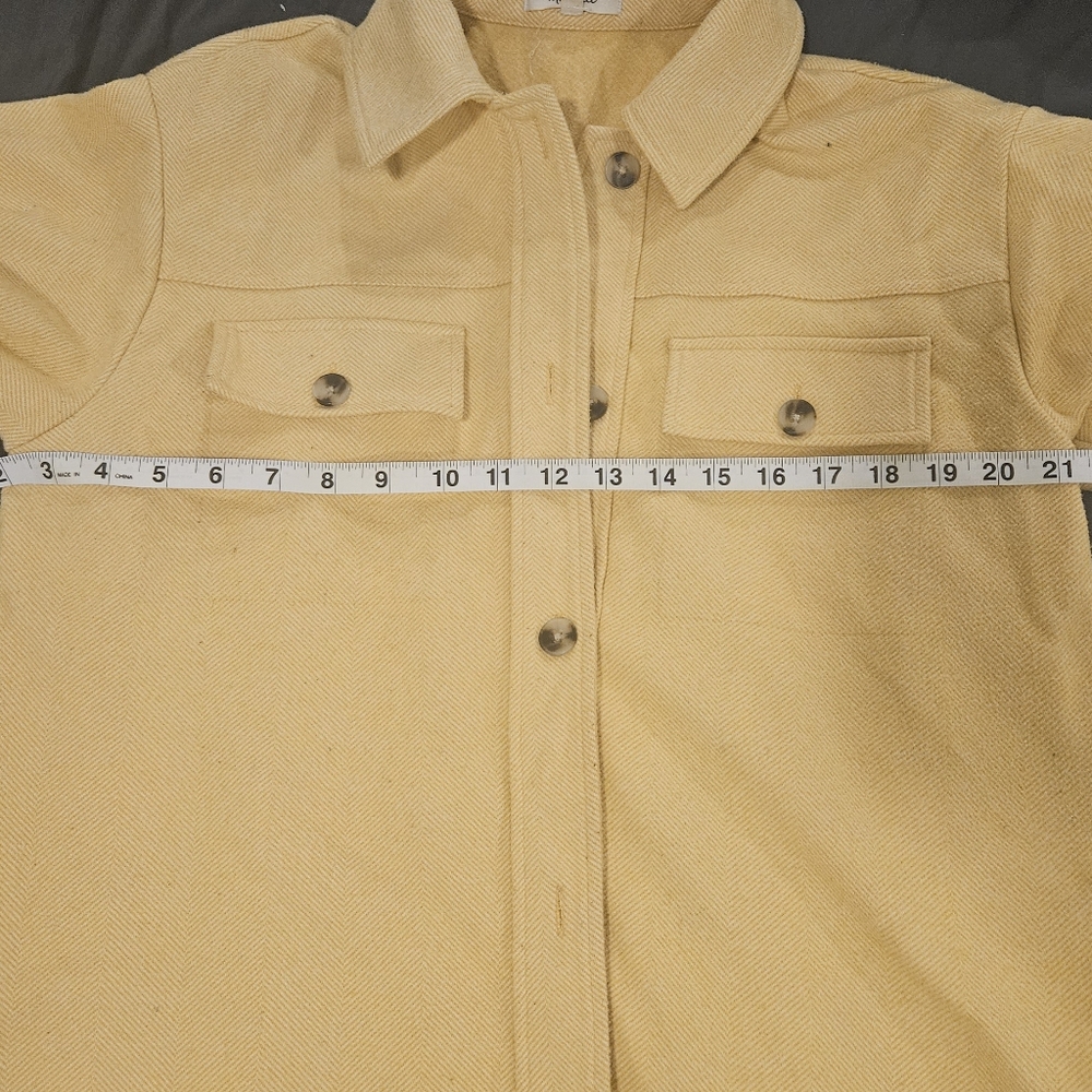 Yellow Herringbone Shacket - Picture 6 of 6